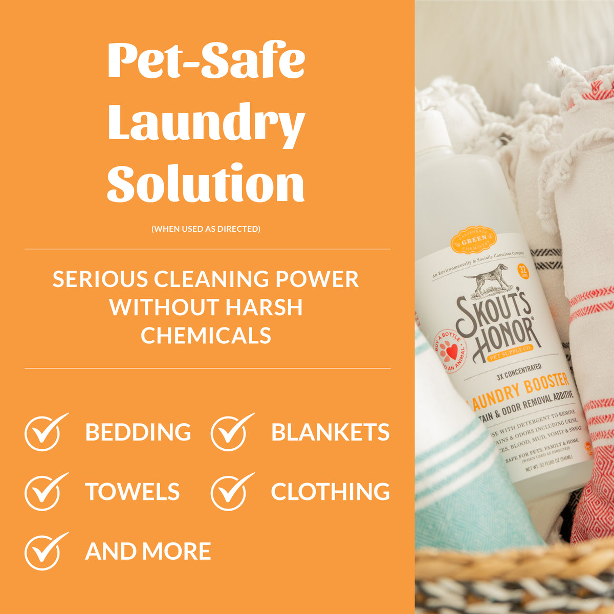 Laundry Booster - Stain & Odor Removal Additive