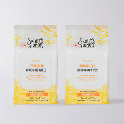 NEW HydroClear™ Grooming Wipes Honeysuckle